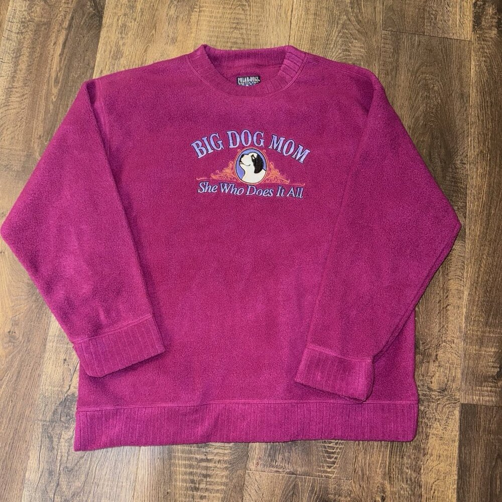 Vintage Big Dogs Women’s XL She Who Does It All Big Dog Mom Sweatshirt